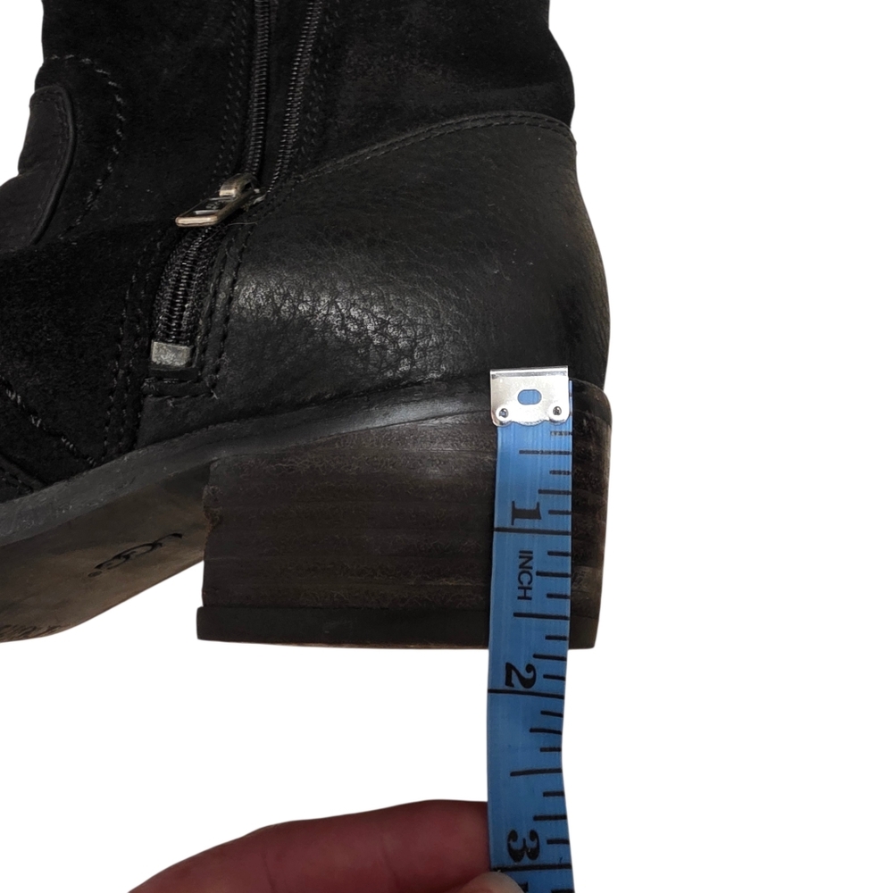 UGG Lou Moto Style Leather/Suede Boots- 7 - Picture 8 of 16